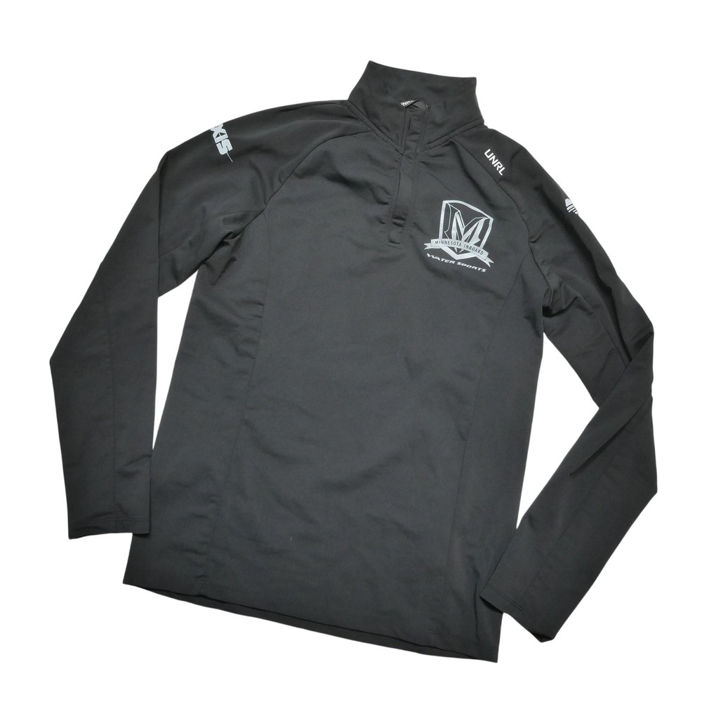UNRL Pullover Mens XS Black 1/4‎ Zip Minnesota Inboard Water Sports Boats Top